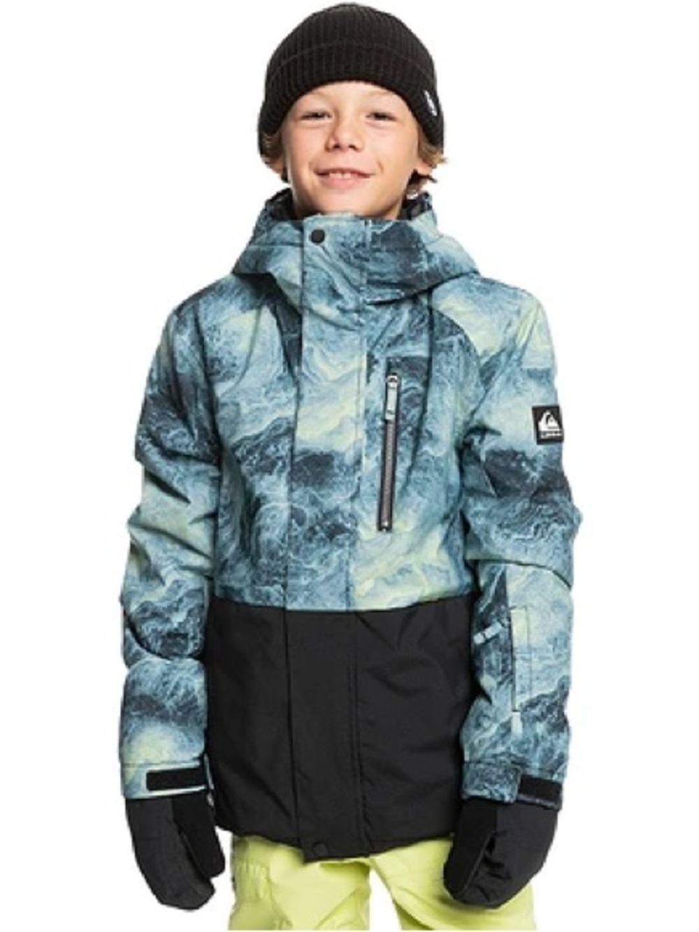Quiksilver ‘Mission’ Printed Block Ski Snowboard Jacket